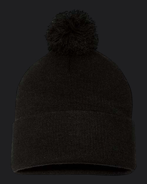 Sportsman 12" Pom-Pom Cuffed Beanie