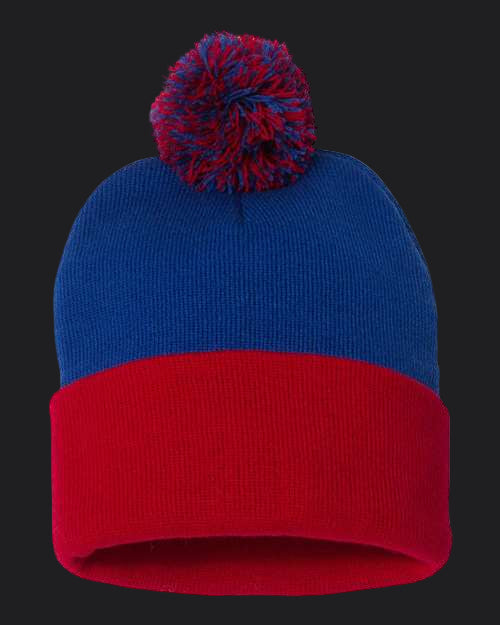 Sportsman 12" Pom-Pom Cuffed Beanie