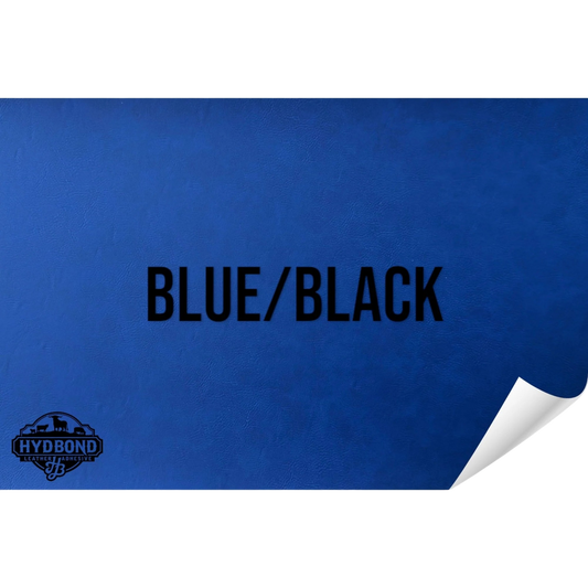 Indestructible Blue/Black Leatherette Sheet – 12"x24" UltraHyd® Series | Hydbond™