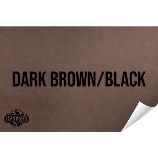 Indestructible Dark Brown/Black Leatherette Sheet – 12"x24" UltraHyd® Series | Hydbond™