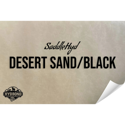 Indestructible Desert Sand/Black Leatherette Sheet – 12"x24" UltraHyd® Series | Hydbond™