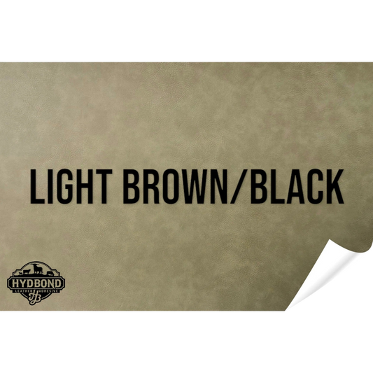 Indestructible Light Brown/Black Leatherette Sheet – 12"x24" UltraHyd® Series | Hydbond™