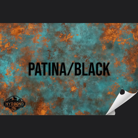 Indestructible UV Printed Patina/Black Leatherette Sheet – 12"x24" UltraHyd® Series | Hydbond™