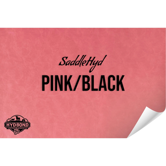 Indestructible Pink/Black Leatherette Sheet – 12"x24" UltraHyd® Series | Hydbond™