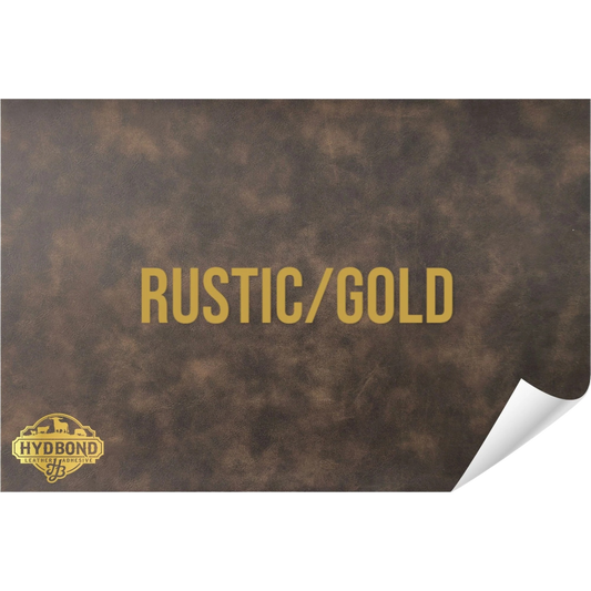 Indestructible Rustic/Gold Leatherette Sheet – 12"x24" UltraHyd® Series | Hydbond™