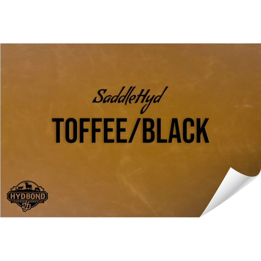 Indestructible Toffee/Black Leatherette Sheet – 12"x24" UltraHyd® Series | Hydbond™