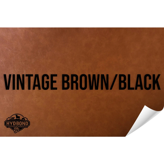 Indestructible Vintage Brown/Black Leatherette Sheet – 12"x24" UltraHyd® Series | Hydbond™