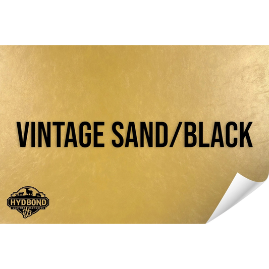 Indestructible Vintage Sand/Black Leatherette Sheet – 12"x24" UltraHyd® Series | Hydbond™