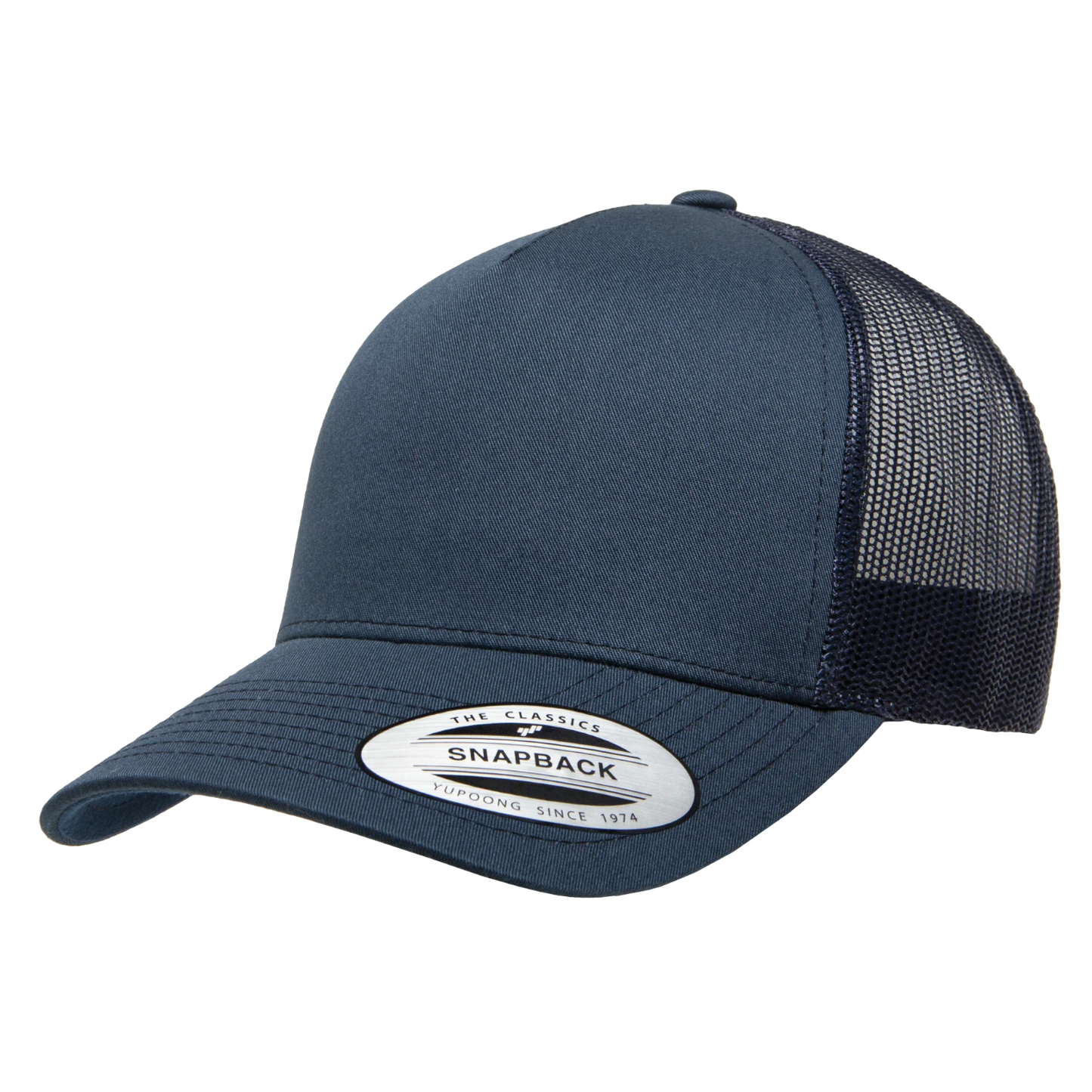 Custom Yupoong Classics® 6506 5-Panel Retro Trucker Adjustable Snapback Cap