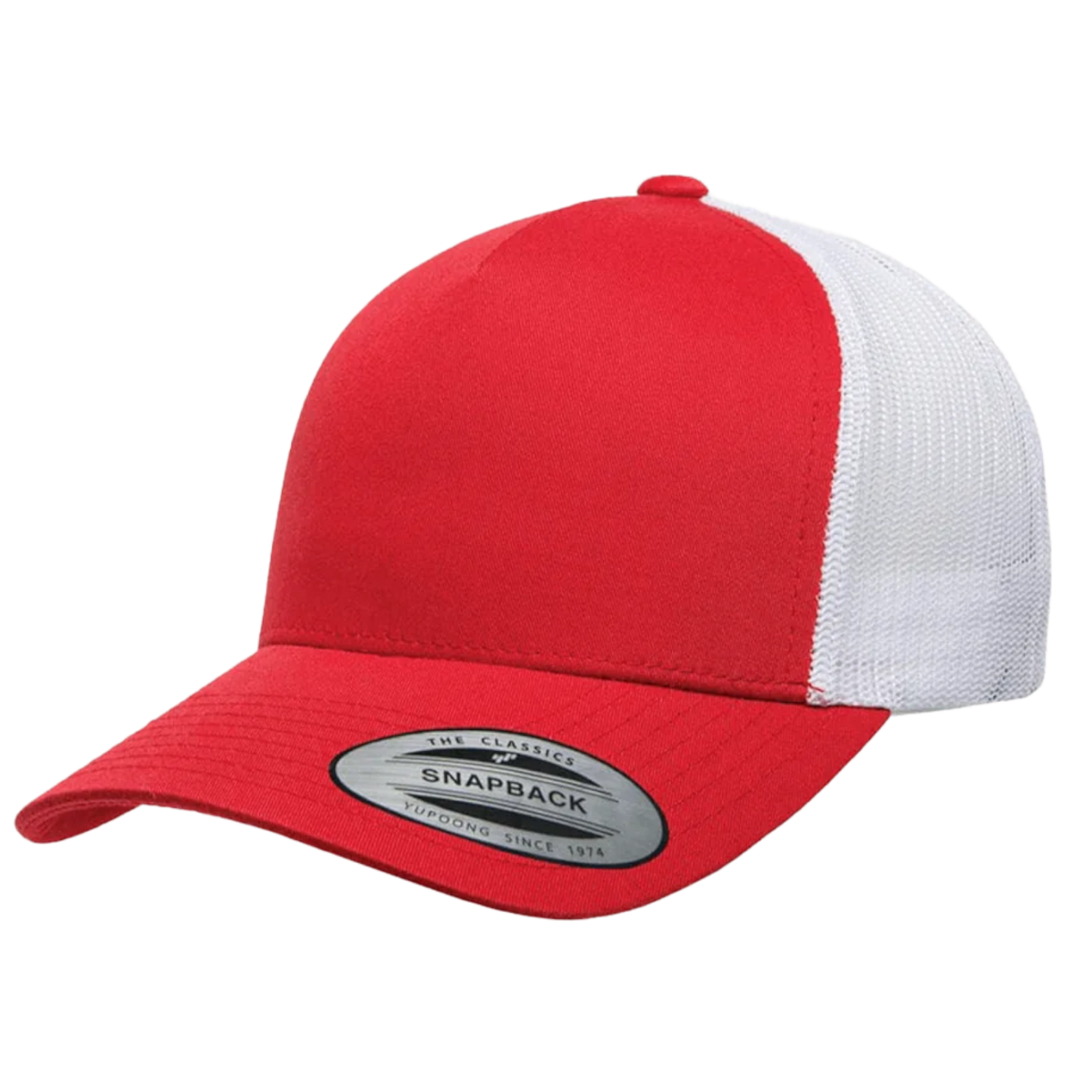 Custom Yupoong Classics® 6506 5-Panel Retro Trucker Adjustable Snapback Cap