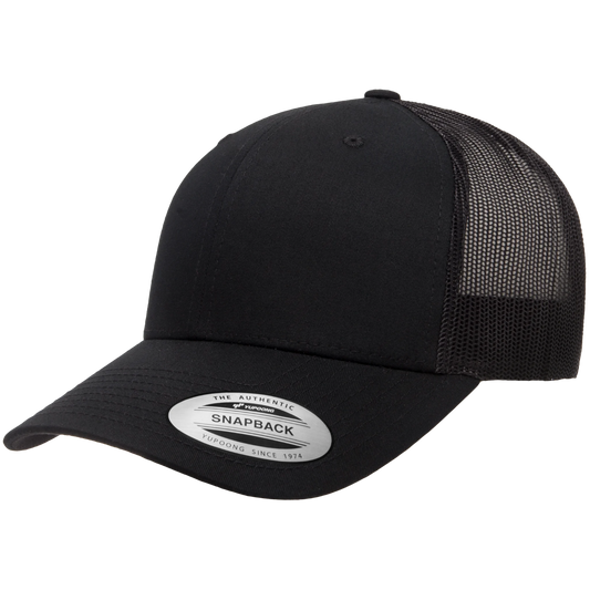 Custom Yupoong Classics® 6606 Retro Trucker Adjustable Snapback Cap