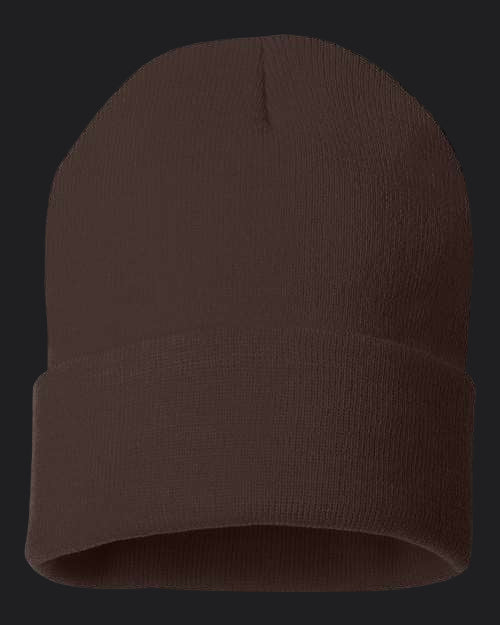 Sportsman 12" Solid Cuffed Beanie