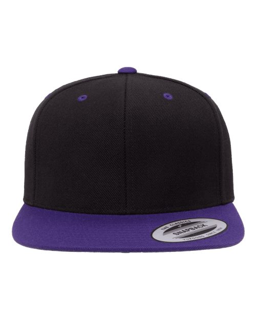 Yupoong 6089M Premium Flat Bill Adjustable Snapback Cap