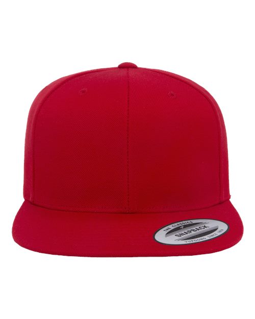 Yupoong 6089M Premium Flat Bill Adjustable Snapback Cap