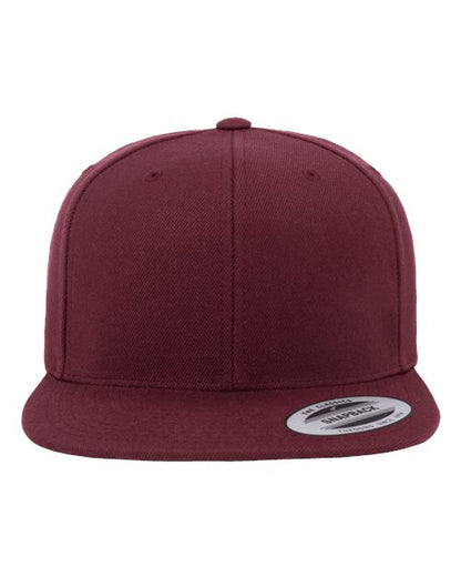 Yupoong 6089M Premium Flat Bill Adjustable Snapback Cap