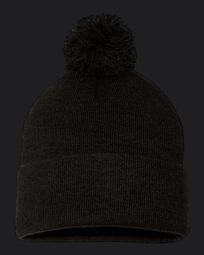Sportsman 12" Pom-Pom Cuffed Beanie
