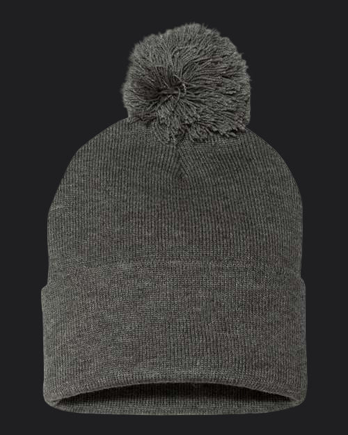 Sportsman 12" Pom-Pom Cuffed Beanie
