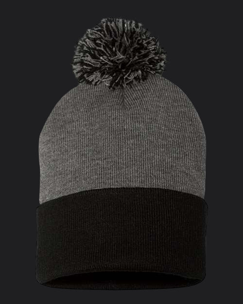 Sportsman 12" Pom-Pom Cuffed Beanie