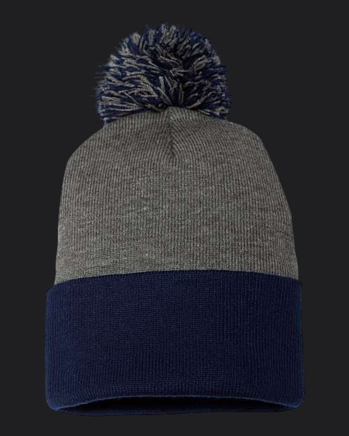 Sportsman 12" Pom-Pom Cuffed Beanie