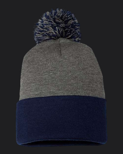 Sportsman 12" Pom-Pom Cuffed Beanie