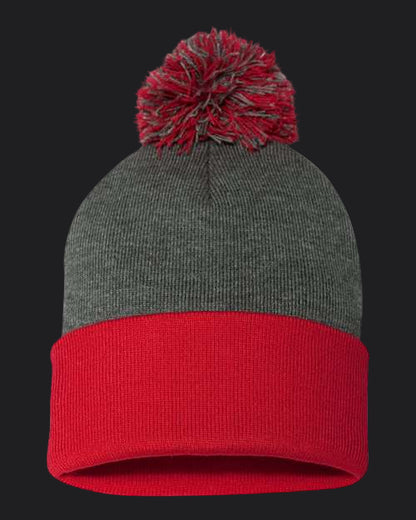 Sportsman 12" Pom-Pom Cuffed Beanie