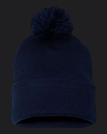 Sportsman 12" Pom-Pom Cuffed Beanie
