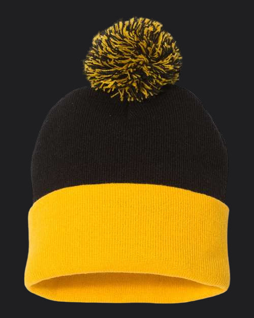 Sportsman 12" Pom-Pom Cuffed Beanie