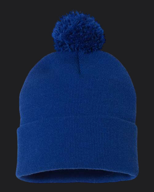 Sportsman 12" Pom-Pom Cuffed Beanie