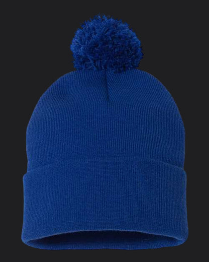 Sportsman 12" Pom-Pom Cuffed Beanie