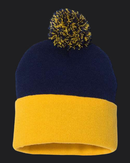 Sportsman 12" Pom-Pom Cuffed Beanie