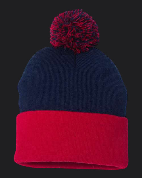 Sportsman 12" Pom-Pom Cuffed Beanie