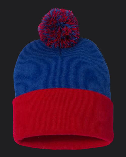 Sportsman 12" Pom-Pom Cuffed Beanie