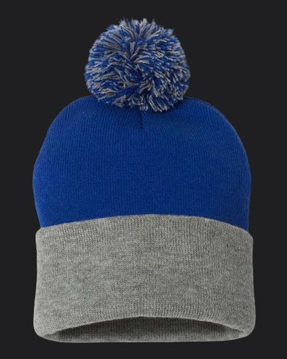 Sportsman 12" Pom-Pom Cuffed Beanie