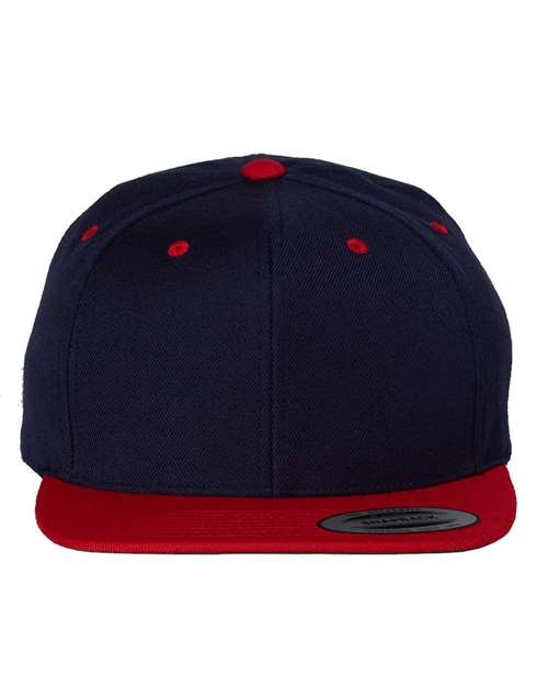 Yupoong 6089M Premium Flat Bill Adjustable Snapback Cap