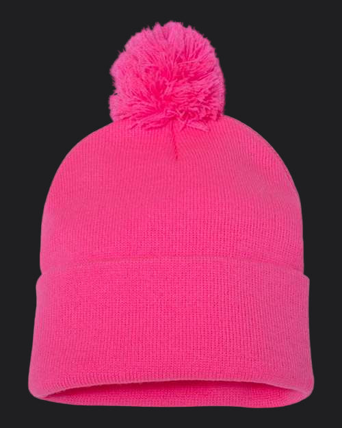 Sportsman 12" Pom-Pom Cuffed Beanie