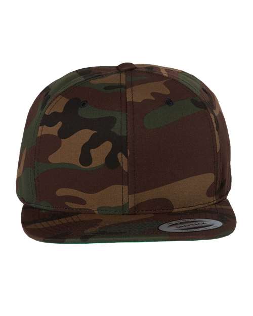 Yupoong 6089M Premium Flat Bill Adjustable Snapback Cap