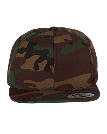 Yupoong 6089M Premium Flat Bill Adjustable Snapback Cap
