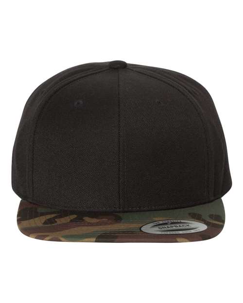 Yupoong 6089M Premium Flat Bill Adjustable Snapback Cap