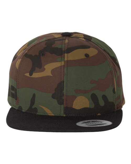Yupoong 6089M Premium Flat Bill Adjustable Snapback Cap
