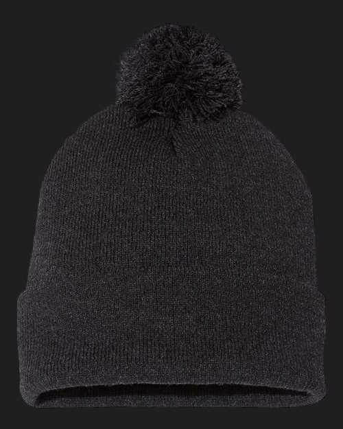 Sportsman 12" Pom-Pom Cuffed Beanie