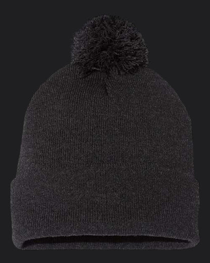 Sportsman 12" Pom-Pom Cuffed Beanie