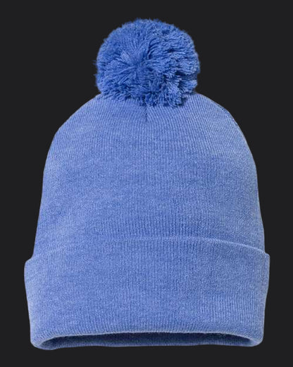 Sportsman 12" Pom-Pom Cuffed Beanie