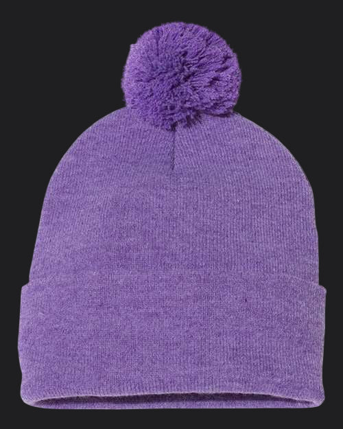Sportsman 12" Pom-Pom Cuffed Beanie