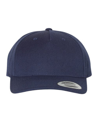 Yupoong 5789M Premium Five-Panel Curved Bill Snapback Cap