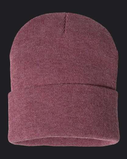 Sportsman 12" Solid Cuffed Beanie