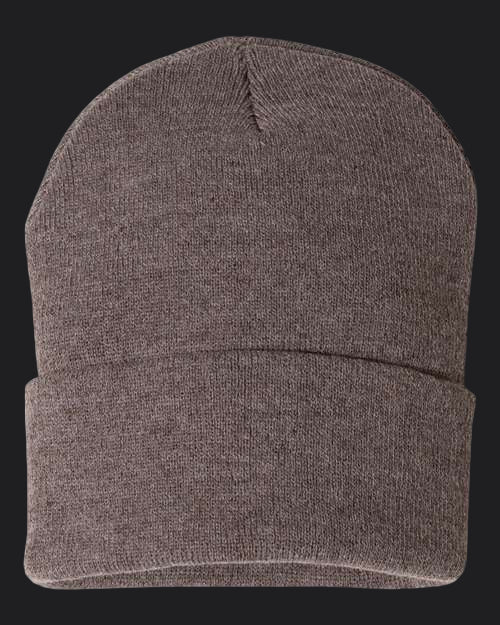 Sportsman 12" Solid Cuffed Beanie