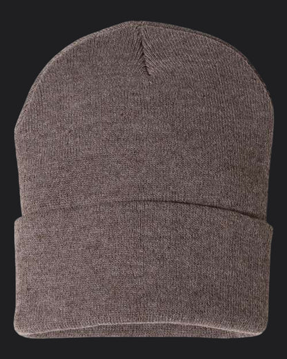 Sportsman 12" Solid Cuffed Beanie