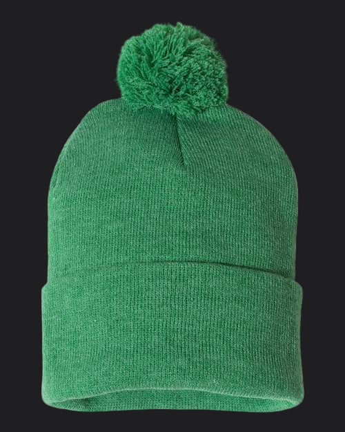 Sportsman 12" Pom-Pom Cuffed Beanie
