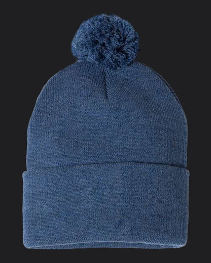 Sportsman 12" Pom-Pom Cuffed Beanie