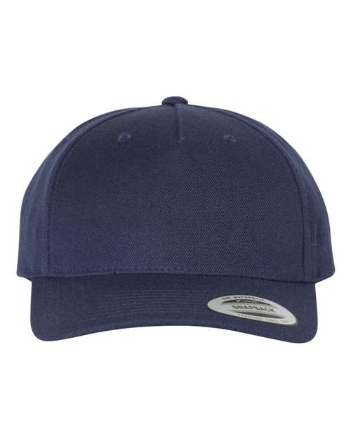 Yupoong 5789M Premium Five-Panel Curved Bill Snapback Cap